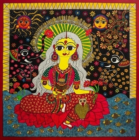 Madhubani, Gond, Phad, Sanjhi and Warli paintings are on display at this exhibition.
