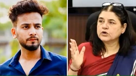 Elvish Yadav and Maneka Gandhi