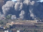 Black smoke rises from an Israeli airstrike on the outskirts of Aita al-Shaab, a Lebanese border village with Israel in south Lebanon Black smoke rises from an Israeli airstrike on the outskirts of Aita al-Shaab, a Lebanese border village with Israel in south Lebanon
