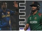 Sri Lanka's Angelo Mathews bagged the wicket of Bangladesh skipper Shakib Al Hasan in the 31st over Sri Lanka's Angelo Mathews bagged the wicket of Bangladesh skipper Shakib Al Hasan in the 31st over