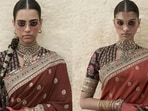 Models in Sabyasachi’s bridal collection. 