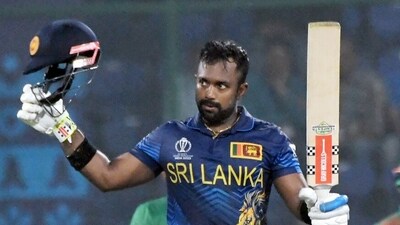 Charith Asalanka carried on amid the drama and scored a masterful 108 off 105, leading Sri Lanka to a score of 279. (ANI) Charith Asalanka carried on amid the drama and scored a masterful 108 off 105, leading Sri Lanka to a score of 279. (ANI)
