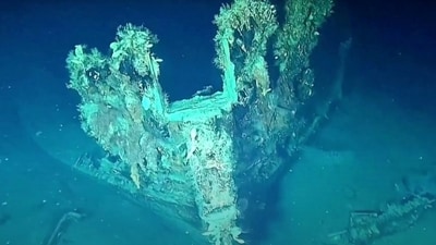 The Spanish ship had sank off the Colombian port of Cartagena in 1708. (X(formerly Twitter)/@TOPXNews)