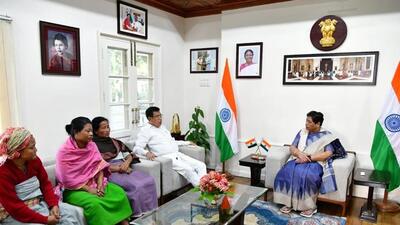 In a post on X, Raj Bhavan, Manipur said the governor pledged support in finding the missing boys, urging the parents to stay hopeful. (X/RajBhavManipur) In a post on X, Raj Bhavan, Manipur said the governor pledged support in finding the missing boys, urging the parents to stay hopeful. (X/RajBhavManipur)