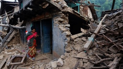The victims of the earthquake in Bheri Municipality, where several villages were affected, are also waiting for help and relief materials.&nbsp; (REUTERS)