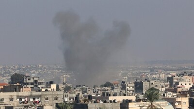 Israel-Hamas War: Smoke billows after a strike on Rafah in the southern Gaza Strip. (AFP) Israel-Hamas War: Smoke billows after a strike on Rafah in the southern Gaza Strip. (AFP)