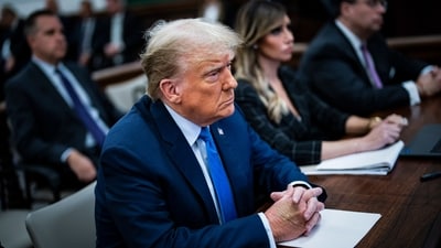 Donald Trump New York Trail: Former US president Donald Trump waits to take the witness stand at New York Supreme Court. (AP) Donald Trump New York Trail: Former US president Donald Trump waits to take the witness stand at New York Supreme Court. (AP)