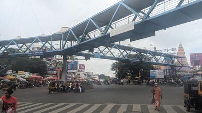 Vishrantwadi Chowk foot-overbridge (HT FILE PHOTO) Vishrantwadi Chowk foot-overbridge (HT FILE PHOTO)