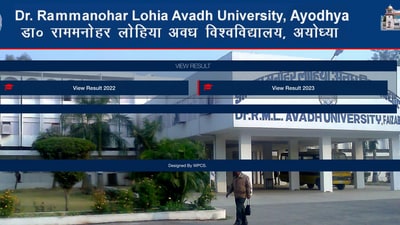 RMLAU result 2023 announced for UG, PG courses, check with roll numbers (results.rmlauexams.in, screenshot) RMLAU result 2023 announced for UG, PG courses, check with roll numbers (results.rmlauexams.in, screenshot)
