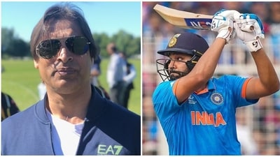 Shoaib Akhtar and Rohit Sharma Shoaib Akhtar and Rohit Sharma