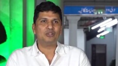 Delhi minister Saurabh Bharadwaj addresses presser after chief minister Arvind Kejriwal's meeting with AAP MLAs. (X/PTI) Delhi minister Saurabh Bharadwaj addresses presser after chief minister Arvind Kejriwal's meeting with AAP MLAs. (X/PTI)