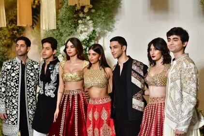 Agastya Nanda, Khushi Kapoor, Suhana Khan and others at the bash. Agastya Nanda, Khushi Kapoor, Suhana Khan and others at the bash.