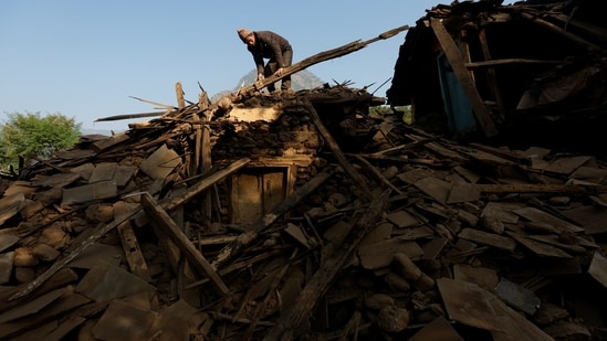 Friday's earthquake damaged around 8,000 houses, both public and private, besides killing at least 157 people in Jajarkot and Rukum West districts in western Nepal, officials said.&nbsp;(REUTERS)