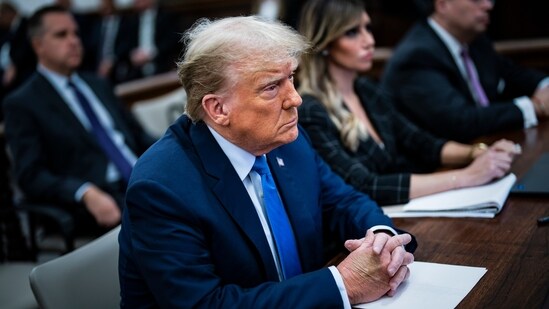 Donald Trump New York Trail: Former US president Donald Trump waits to take the witness stand at New York Supreme Court. (AP)