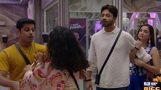 Bigg Boss 17: Neil Bhatt and Aishwarya Sharma fight with Vicky Jain and Ankita Lokhande.