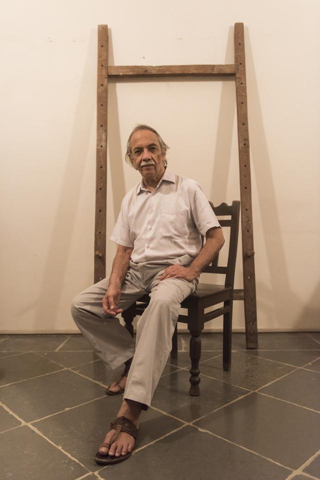 Poet, playwright, doctor and artist Gieve Patel (Aalok Soni/HT PHOTO)