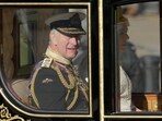 Britain's King Charles III besides Queen Camilla leave Buckingham Palace in the State Coach to attend the State Opening of Parliament, at the Palace of Westminster in London. Britain's King Charles III besides Queen Camilla leave Buckingham Palace in the State Coach to attend the State Opening of Parliament, at the Palace of Westminster in London.