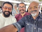 Aamir Khan met Suriya at  Kamal Haasan's birthday bash. 