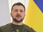 Russia-Ukraine War: Ukraine's President Volodymyr Zelensky attends a press conference.