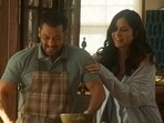 Salman Khan and Katrina Kaif in a still from Tiger 3. Salman Khan and Katrina Kaif in a still from Tiger 3.