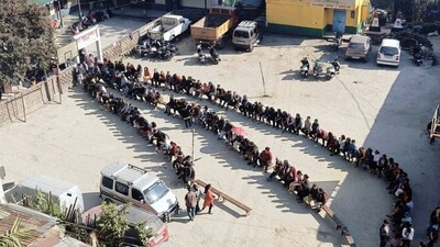 Officials said nearly 69 per cent of 8.57 lakh electors cast their votes till 3 pm on Tuesday in the Mizoram assembly elections. (ANI)