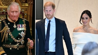 King Charles III stripped Meghan Markle and Prince Harry’s personal security in the UK to keep the couple under control, it has been reported (AP Photo/Alastair Grant, Pool, File, photo by Evan Agostini/Invision/AP) King Charles III stripped Meghan Markle and Prince Harry’s personal security in the UK to keep the couple under control, it has been reported (AP Photo/Alastair Grant, Pool, File, photo by Evan Agostini/Invision/AP)