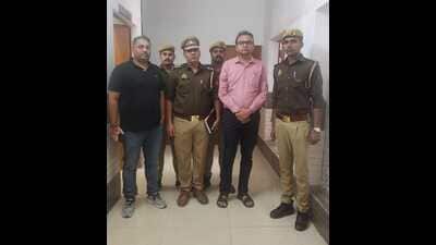 Dr Samir Sarraf after his arrest from Saifai medical university in Uttar Pradesh’s Etawah district. (Sourced)