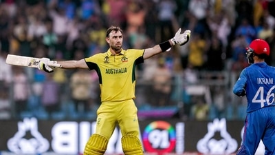 Australia's Glenn Maxwell celebrates his double century and his team's win at the Wankhede Stadium in Mumbai (PTI) Australia's Glenn Maxwell celebrates his double century and his team's win at the Wankhede Stadium in Mumbai (PTI)