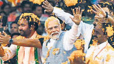 Prime Minister Narendra Modi said it was the BJP and the National Democratic Alliance which would protect the interests of OBCs and the other oppressed sections. (AFP) Prime Minister Narendra Modi said it was the BJP and the National Democratic Alliance which would protect the interests of OBCs and the other oppressed sections. (AFP)