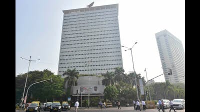 The 23-storey building was put up for sale in 2018 as part of Air India’s asset monetisation plans. It has an area of 4.99 lakh square feet, two basements and a tunnel. (Anshuman Poyrekar/HT PHOTO) The 23-storey building was put up for sale in 2018 as part of Air India’s asset monetisation plans. It has an area of 4.99 lakh square feet, two basements and a tunnel. (Anshuman Poyrekar/HT PHOTO)