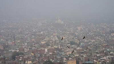 The Capital enveloped in smog on Tuesday. The Capital enveloped in smog on Tuesday.