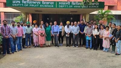 The University of Florida’s delegation during their three-day visit to the Punjab Agricultural University. (HT Photo)