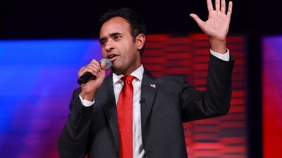 Republican presidential candidate Vivek Ramaswamy speaks during the Florida Freedom Summit. (AFP) Republican presidential candidate Vivek Ramaswamy speaks during the Florida Freedom Summit. (AFP)