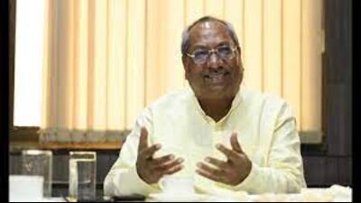 Uttar Pradesh fisheries minister and Nishad party chief Sanjay Nishad. (HT file)