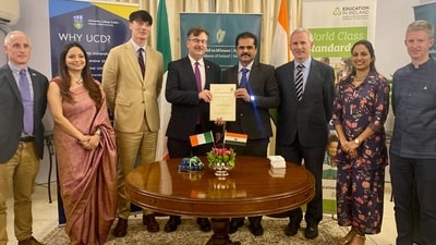 The collaboration is expected to provide students with opportunities for international exposure and academic enhancement, as well as encourage cross-cultural understanding. (Handout) The collaboration is expected to provide students with opportunities for international exposure and academic enhancement, as well as encourage cross-cultural understanding. (Handout)