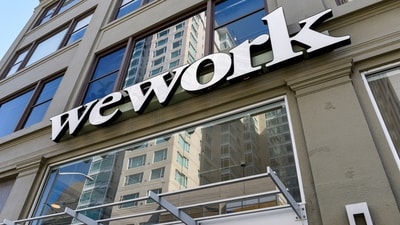 FILE PHOTO: A WeWork logo is seen outside its offices in San Francisco, California, U.S. September 30, 2019.  REUTERS/Kate Munsch/File Photo/File Photo (REUTERS)
