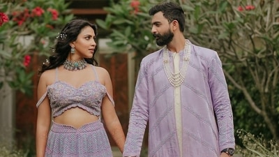 Sharing the magical pictures on Instagram, Amala Paul and Jagat Desai, in a joint statement, announced, “Two souls, one destiny, walking hand-in-hand with my divine feminine, for the rest of this lifetime.” They added the hashtags &nbsp;“married, and ‘twin flame’ to their caption. 