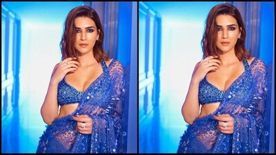 On Monday, Kriti gave her fans a sweet surprise as the actress took to Instagram and uploaded a series of pictures accompanied by the caption "Blue Butterfly for life". (Instagram/@kritisanon) On Monday, Kriti gave her fans a sweet surprise as the actress took to Instagram and uploaded a series of pictures accompanied by the caption "Blue Butterfly for life". (Instagram/@kritisanon)