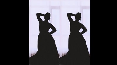 Snapshot of the woman dancing. Snapshot of the woman dancing.