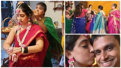 Ira Khan has shared several pics from her pre wedding ceremony. Ira Khan has shared several pics from her pre wedding ceremony.