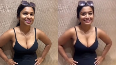 The image features Zara Patel (left) and Rashmika Mandanna’s deepfake (right). (Screengrab) The image features Zara Patel (left) and Rashmika Mandanna’s deepfake (right). (Screengrab)
