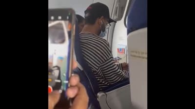 Virat Kohli in IndiGo's economy class. (X/@dheeruutweets) Virat Kohli in IndiGo's economy class. (X/@dheeruutweets)