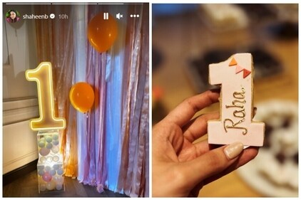 Shaheen Bhatt shared a glimpse of Raha's birthday party. Shaheen Bhatt shared a glimpse of Raha's birthday party.