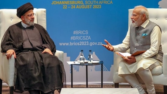 Prime Minister Narendra Modi and Iranian President Ebrahim Raisi. (PTI / File)