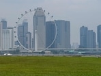 The city skyline is seen in Singapore. The city skyline is seen in Singapore.