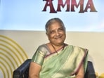 Sudha Murty at the launch of Story Time with Sudha Amma in Mumbai.