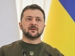Russia-Ukraine War: Ukraine's President Volodymyr Zelensky attends a press conference.