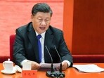 Chinese President Xi Jinping delivers a speech at an event. Chinese President Xi Jinping delivers a speech at an event.