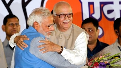 Prime Minister Narendra Modi and BJP veteran LK Advani. (HT file) Prime Minister Narendra Modi and BJP veteran LK Advani. (HT file)