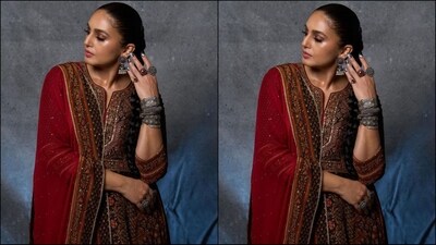 Assisted by make-up artist Ajay Vishwasrao, Huma's make-up look included brown eyeshadow, winged eyeliner, mascaraed lashes, contoured cheeks, luminous highlighter and a shade of nude lipstick. (Instagram/@iamhumaq) Assisted by make-up artist Ajay Vishwasrao, Huma's make-up look included brown eyeshadow, winged eyeliner, mascaraed lashes, contoured cheeks, luminous highlighter and a shade of nude lipstick. (Instagram/@iamhumaq)